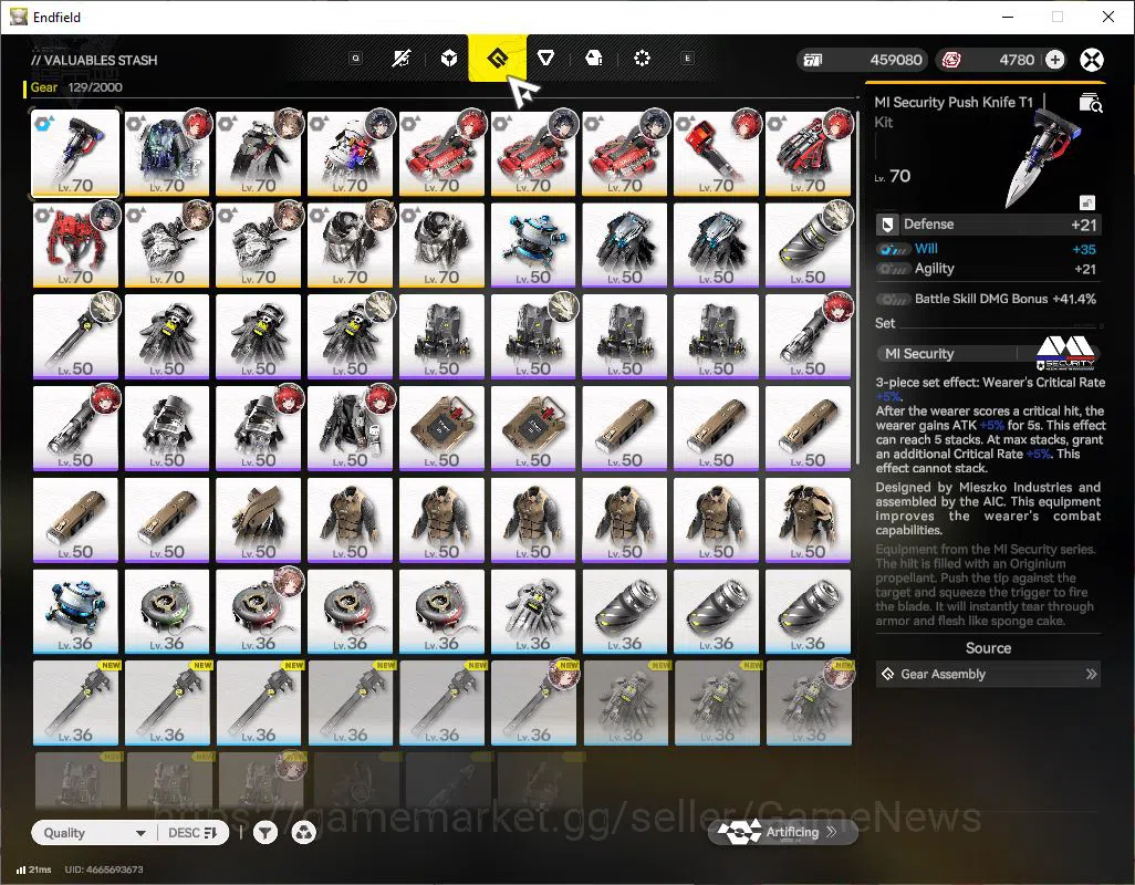 Arknights: Endfield Accounts ASIA|Lv49|SSR6(2Limit)+6(*6WP)|(Laevatain+Sign,Gil image 11