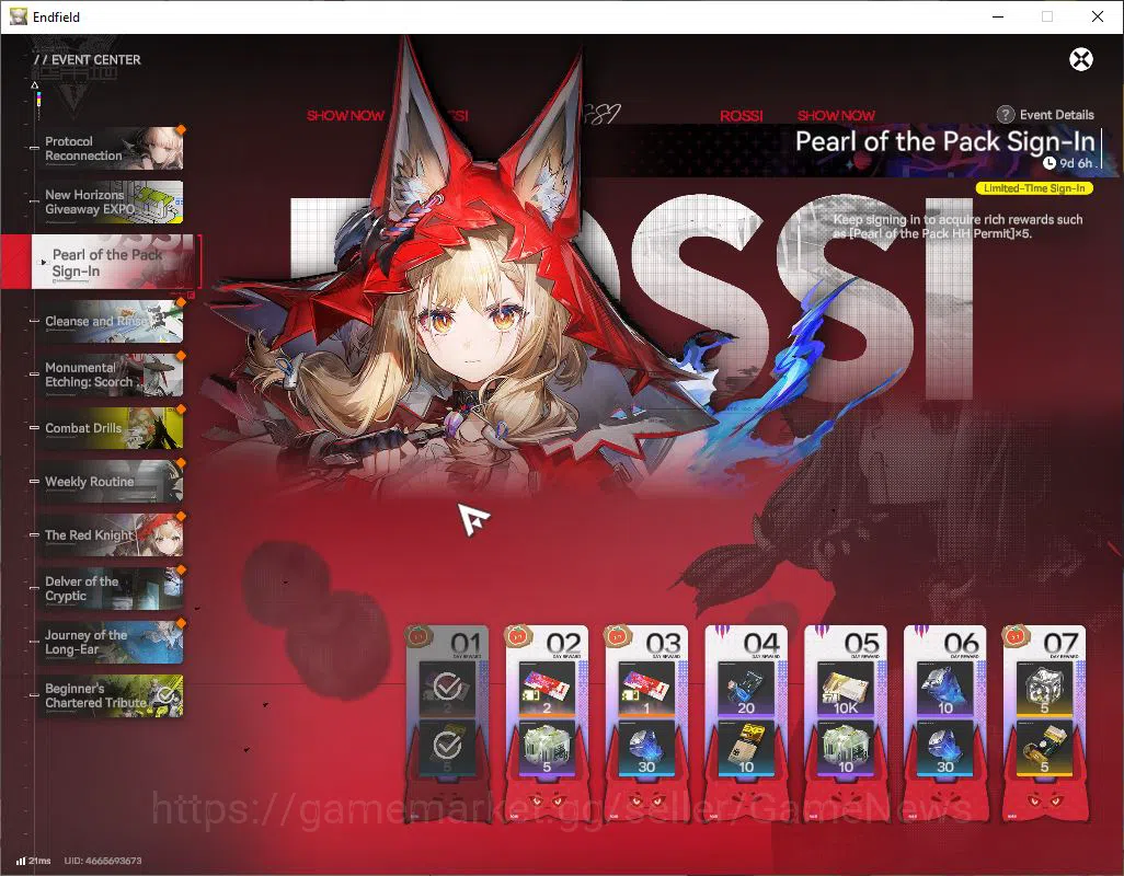 Arknights: Endfield Accounts ASIA|Lv49|SSR6(2Limit)+6(*6WP)|(Laevatain+Sign,Gil image 18