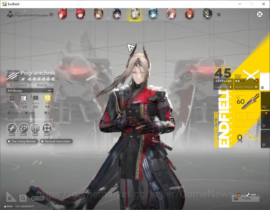 Arknights: Endfield Accounts ASIA|Lv49|SSR6(2Limit)+6(*6WP)|(Laevatain+Sign,Gil image 5