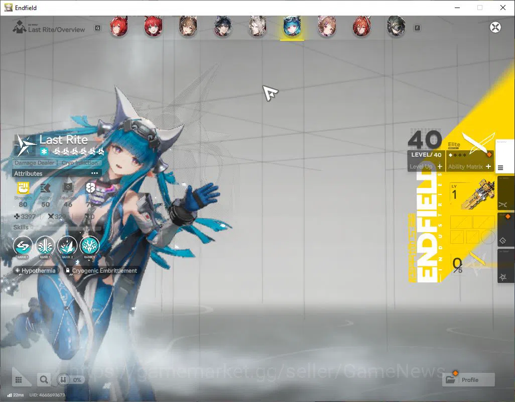 Arknights: Endfield Accounts ASIA|Lv49|SSR6(2Limit)+6(*6WP)|(Laevatain+Sign,Gil image 6