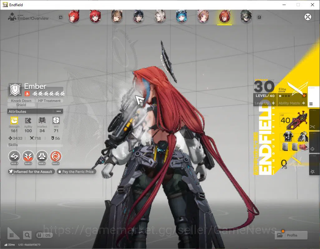 Arknights: Endfield Accounts ASIA|Lv49|SSR6(2Limit)+6(*6WP)|(Laevatain+Sign,Gil image 8