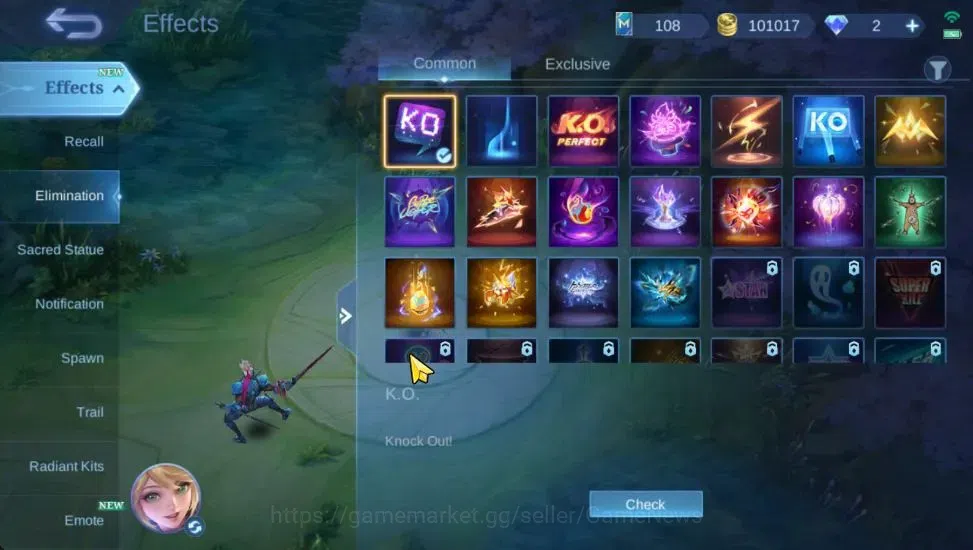 Mobile Legends: Bang Bang Accounts Collector Hero 110|Skin 202|Natalia CC,(Saber,Johnson,Layla,Rafaela)SABER,Tigreal 13