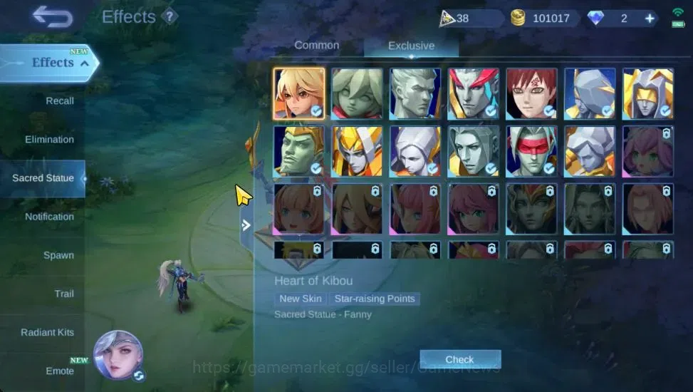 Mobile Legends: Bang Bang Accounts Collector Hero 110|Skin 202|Natalia CC,(Saber,Johnson,Layla,Rafaela)SABER,Tigreal 14