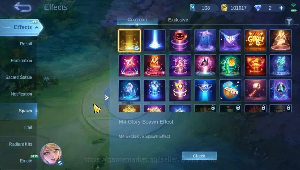 Mobile Legends: Bang Bang Accounts Collector Hero 110|Skin 202|Natalia CC,(Saber,Johnson,Layla,Rafaela)SABER,Tigreal 16