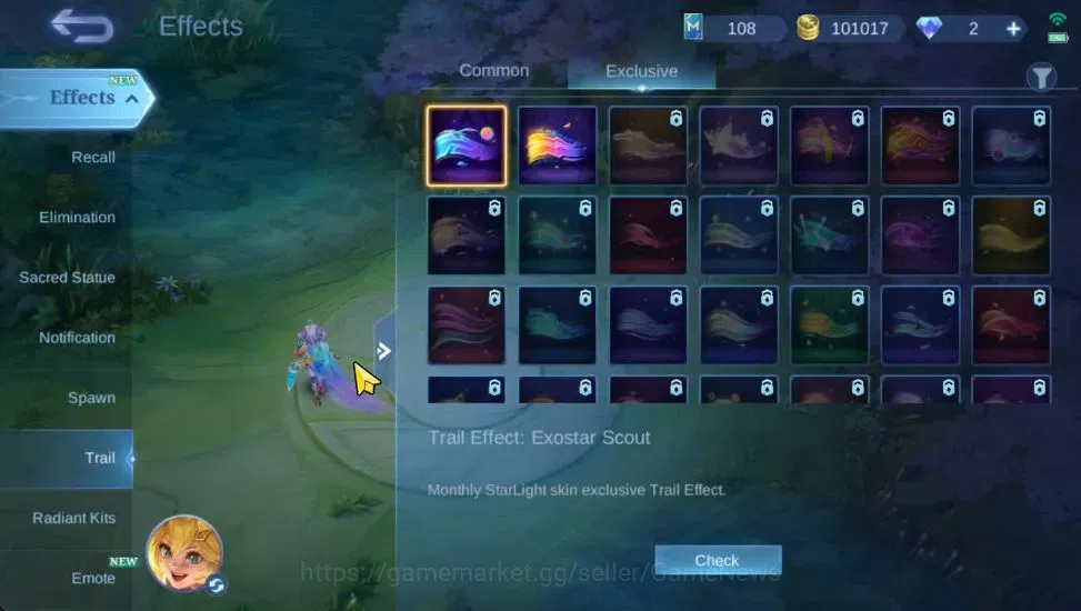 Mobile Legends: Bang Bang Accounts Collector Hero 110|Skin 202|Natalia CC,(Saber,Johnson,Layla,Rafaela)SABER,Tigreal 17