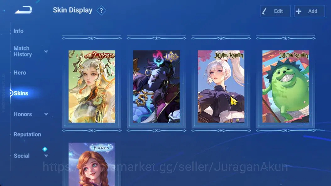 Honor of Kings Accounts Hero 111  Skin 116 |LadyZen(Frozen),Consortyu(Lege image 5