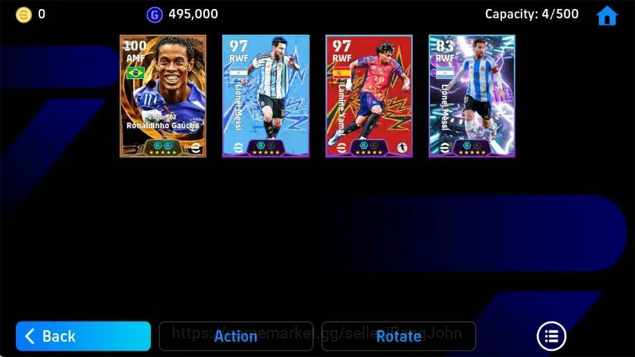eFootball Accounts Legends & Iconic Players Mobile|PW 2949|Ronaldinho Gaucho BigT,Lionel Messi ShowT|2026|Check SS EFB2144B 3