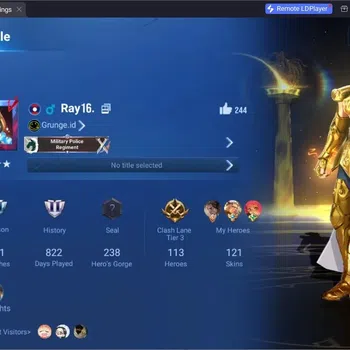 Honor of Kings Accounts Rare Skin Global|113H 121S|1 Sanxingdui|1 Saint Seiya |3 Legend | Lny DaQiao|Bleach Hou Yi|AOT
