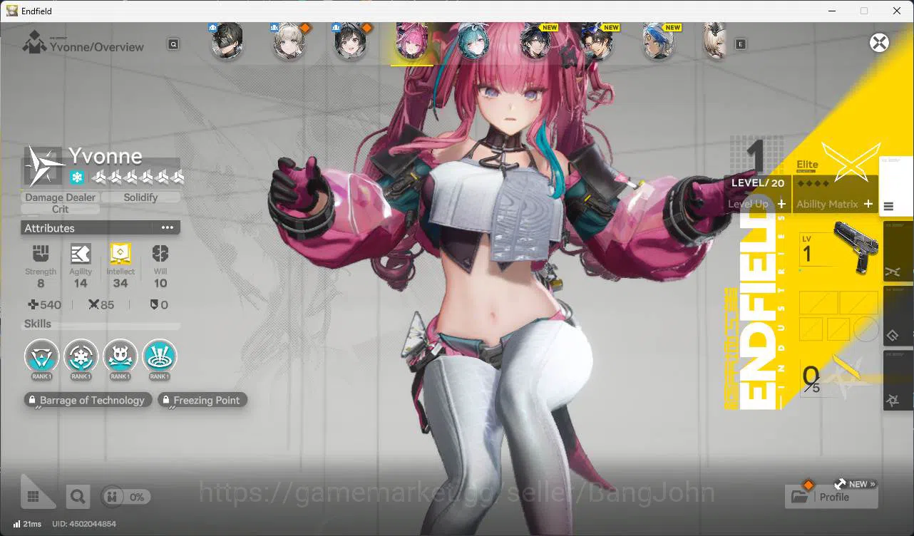 Arknights: Endfield Accounts Starter Skip Tutor | Asia | Yvonne DETAIL  check S image 6