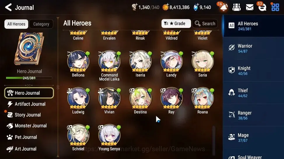 Epic Seven Accounts ASIA Unverif|26 ML(Salome,LOTScales,BArunka,Ruele  image 11