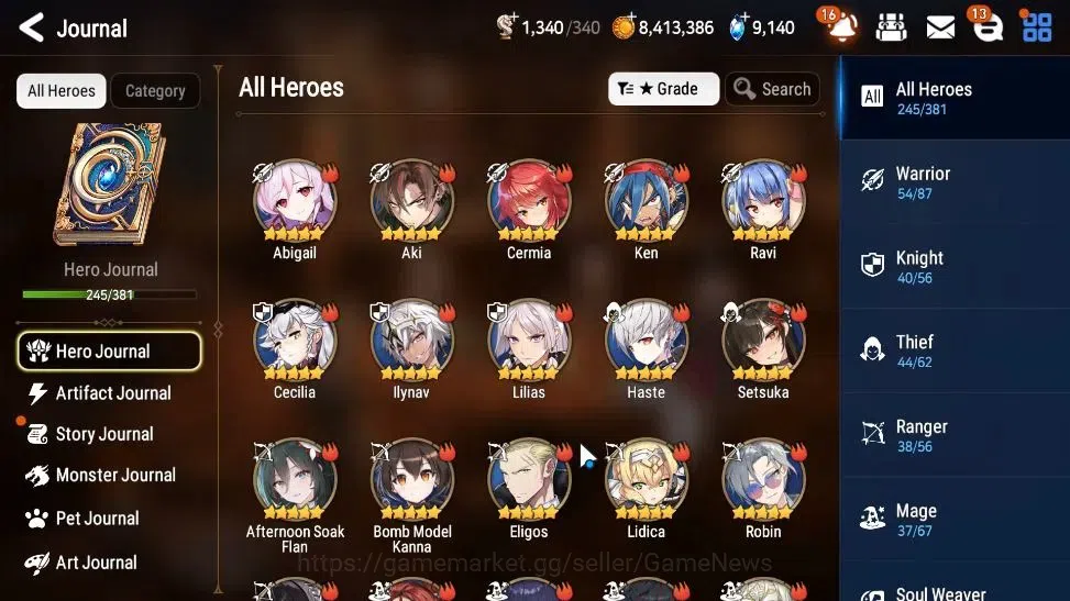 Epic Seven Accounts ASIA Unverif|26 ML(Salome,LOTScales,BArunka,Ruele  image 7