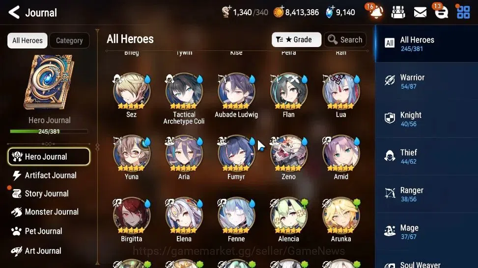 Epic Seven Accounts ASIA Unverif|26 ML(Salome,LOTScales,BArunka,Ruele  image 9