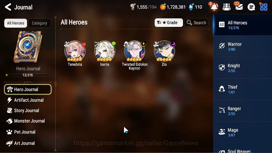 Epic Seven Accounts GLOBAL Unverif|New Era|2 ML(TE Kayron, Zio)+Tenebr image 12