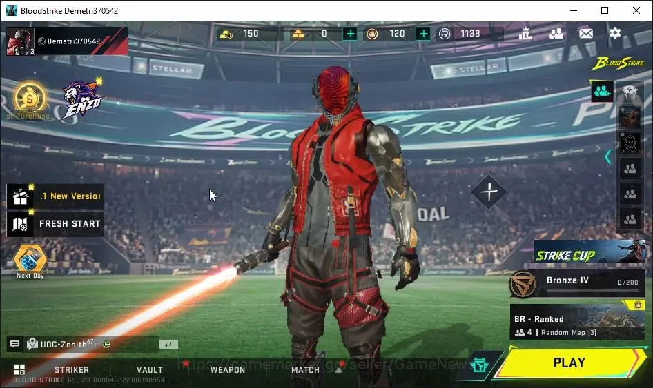 Blood Strike Accounts ASIA|Starter|Melee ULTRA Lightblade-Dark Force|Net image 1