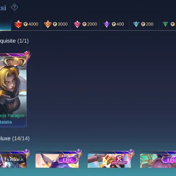 Mobile Legends: Bang Bang Accounts Collector Global|Skin 175|Expert|Collector Natalia,Saber Saber+Cyclops,MYTH Hylos,Dragon