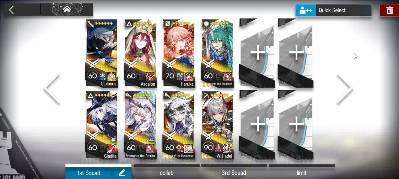Arknights Accounts High-End Lv 85|238 Op+45 Outfits|72,6k+ Oru|12 Limited|Wish'Adel,Haruka,SATR,GTI,Yu,Sakiko 3