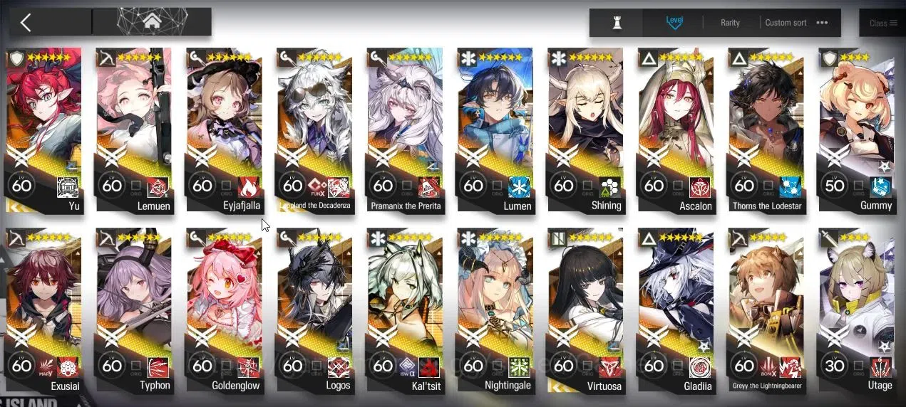 Arknights Accounts High-End Lv 85|238 Op+45 Outfits|72,6k+ Oru|12 Limited|Wish'Adel,Haruka,SATR,GTI,Yu,Sakiko 8