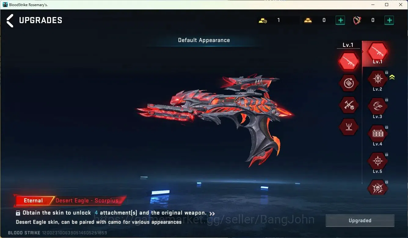 Blood Strike Accounts ASIA | 1 ETERNAL: Desert Eagle-Scorpius|TR: Takemi image 8