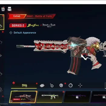 Blood Strike Accounts Collab Skin ASIA|1 ULTRA MELEE: Lightblade - Dark Force| 1 AOT: M4A1 - Battle of Faith | 2 ULTRA