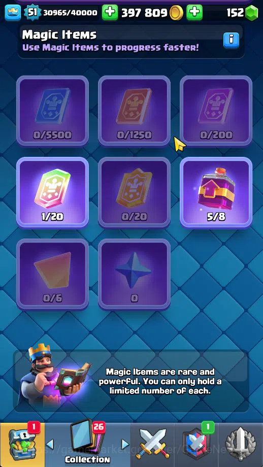 Clash Royale Accounts Midgame Lv 51|Trophy 9508|KTL 14|Limited Skin|Card 121| 1 Hero 11 EVO 8 Champ 21 Legendary 33 Epic 30 14