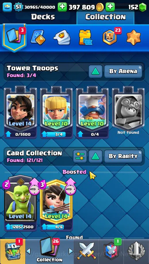 Clash Royale Accounts Midgame Lv 51|Trophy 9508|KTL 14|Limited Skin|Card 121| 1 Hero 11 EVO 8 Champ 21 Legendary 33 Epic 30 4