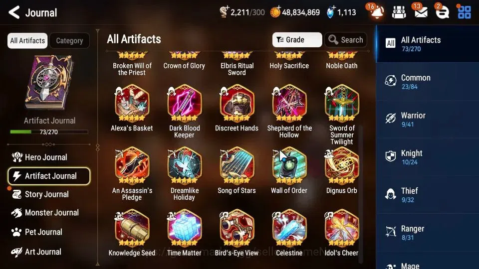 Epic Seven Accounts Starter GLOBAL Unverif|NewEra|13 ML(LOT Scales,Zio,BHwayoung,Etc)+Rinak,AFSFlan|PoH+Bles ON|1K SStone+2K 10
