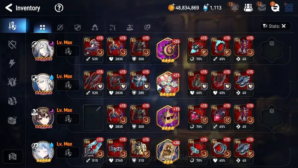Epic Seven Accounts Starter GLOBAL Unverif|NewEra|13 ML(LOT Scales,Zio,BHwayoung,Etc)+Rinak,AFSFlan|PoH+Bles ON|1K SStone+2K 15