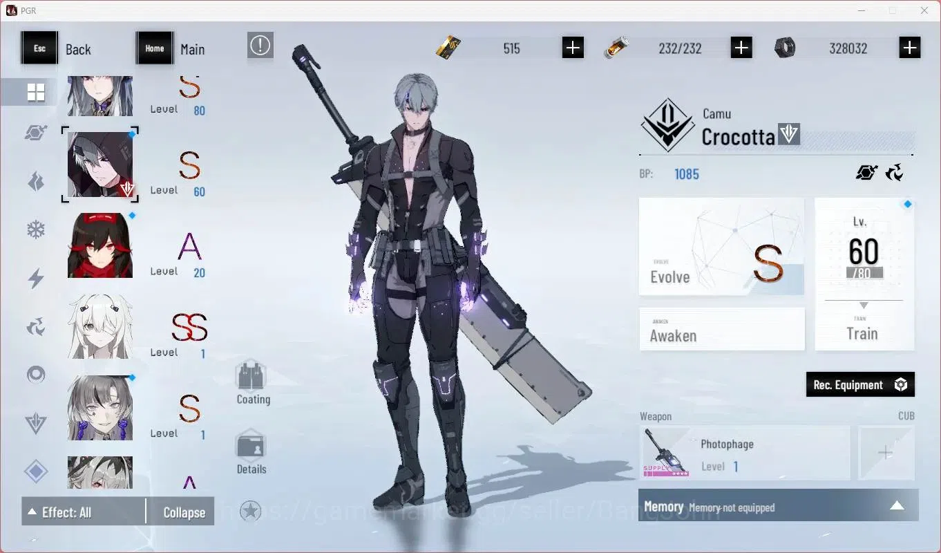 Punishing: Gray Raven Accounts Others ASIA | L79 |(SS Lucia IC,S Lucia CW,S Lucia CA)+Sign, S Feral,S Bianca, Etc|BC 515|YC 11