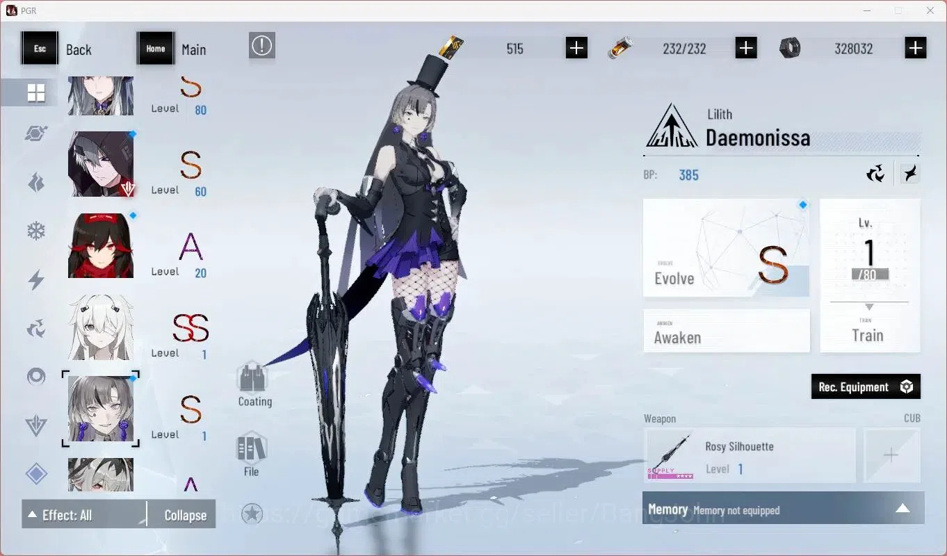 Punishing: Gray Raven Accounts Others ASIA | L79 |(SS Lucia IC,S Lucia CW,S Lucia CA)+Sign, S Feral,S Bianca, Etc|BC 515|YC 13