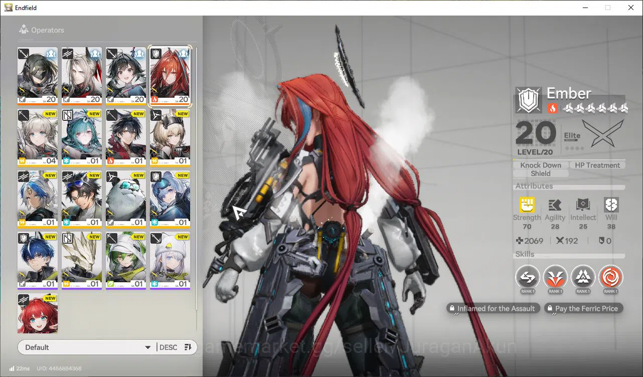 Arknights: Endfield Accounts Asia Lv9 | Starter|2SSR (Pogranichnik,Ember)+9SR C image 2