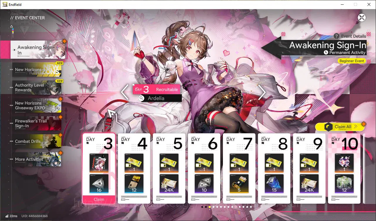 Arknights: Endfield Accounts Asia Lv9 | Starter|2SSR (Pogranichnik,Ember)+9SR C image 9