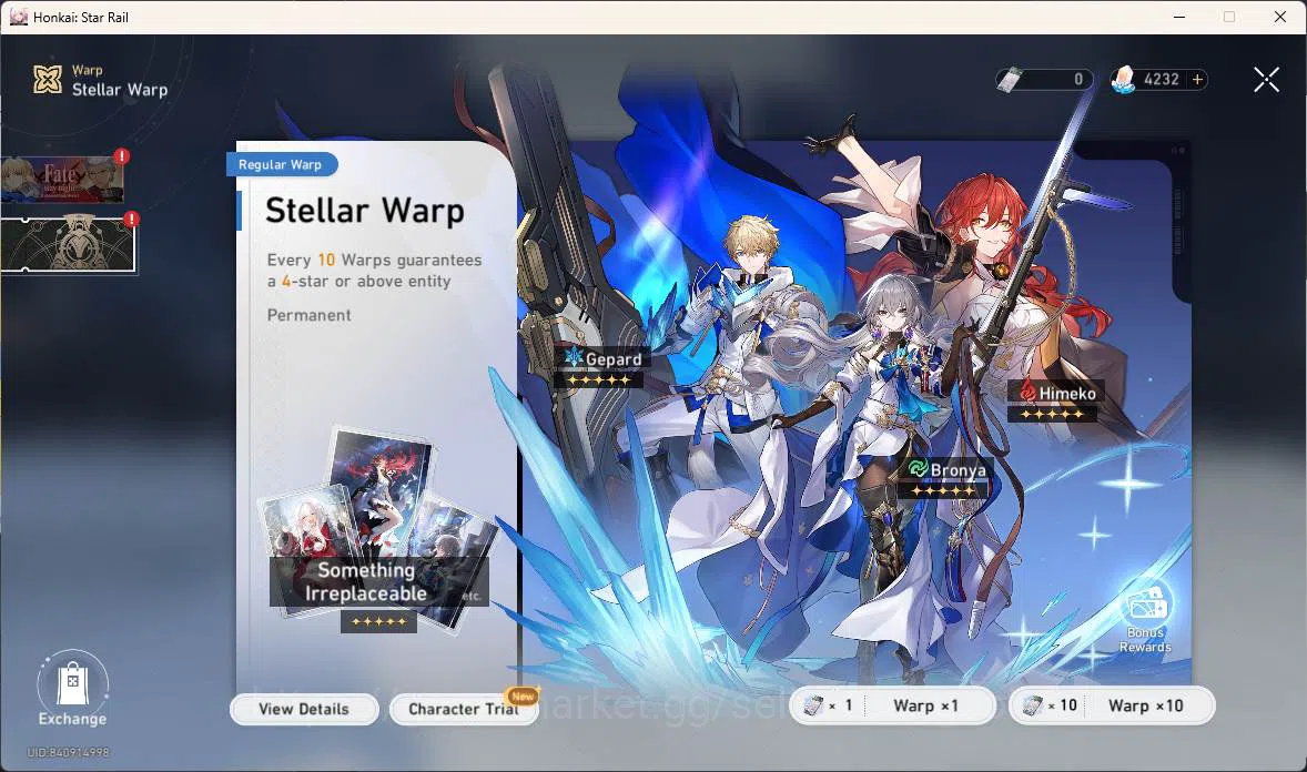 Honkai Star Rail Accounts ASIA | TL 67, dan heng terrae, evernight, luocha,  image 10