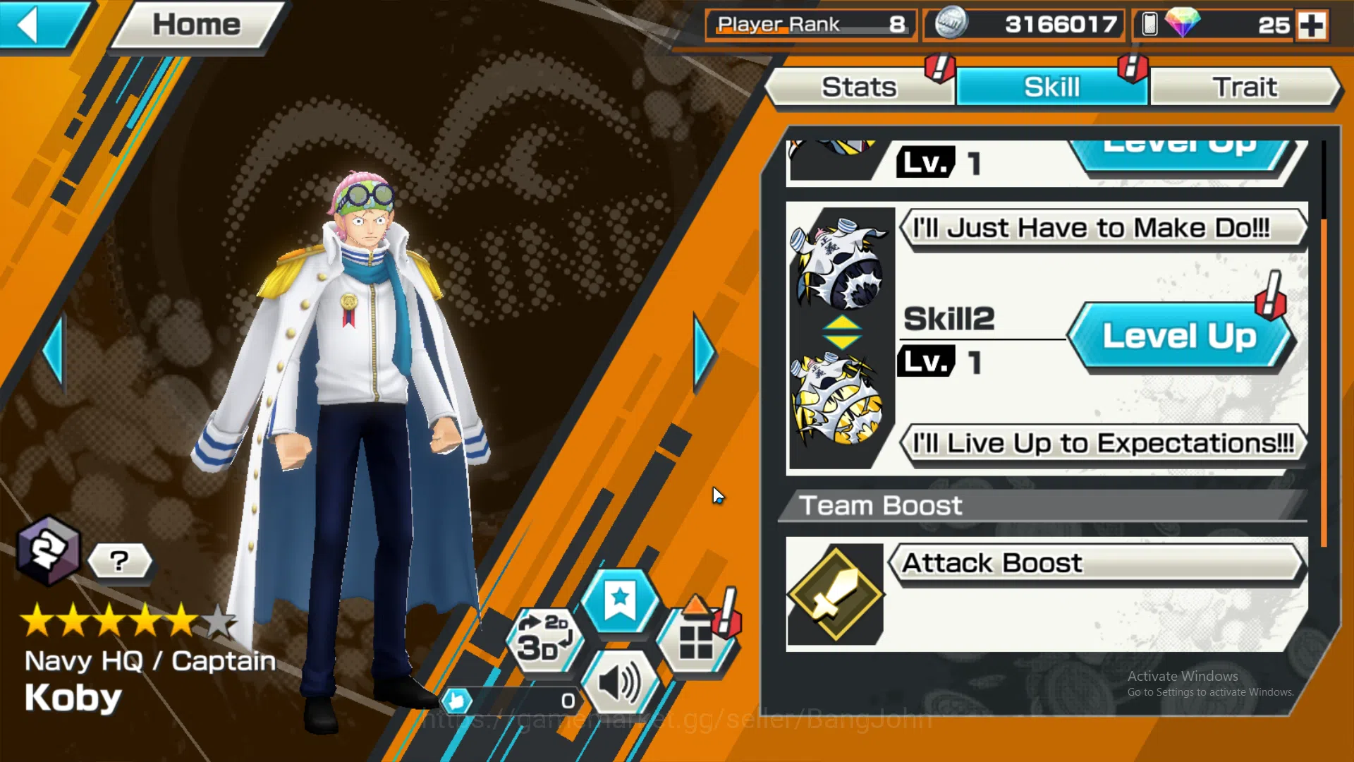 One Piece Bounty Rush Accounts GLOBAL | EX3 | Max 4 | Great Pirate Newgate, Borsa image 10