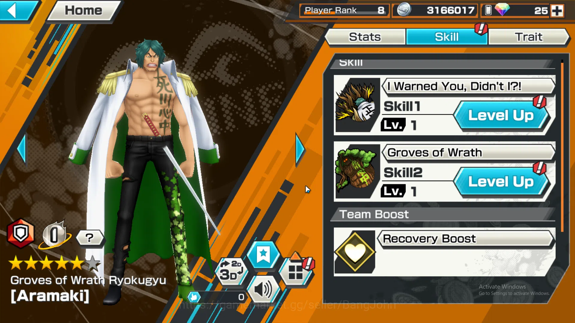 One Piece Bounty Rush Accounts GLOBAL | EX3 | Max 4 | Great Pirate Newgate, Borsa image 8