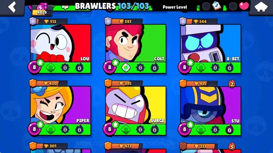 Brawl Stars Accounts Global|41129 Trophy|103 Brawlers-22 MaxLv.|20 Hype image 14