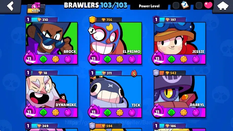 Brawl Stars Accounts Global|41129 Trophy|103 Brawlers-22 MaxLv.|20 Hype image 6