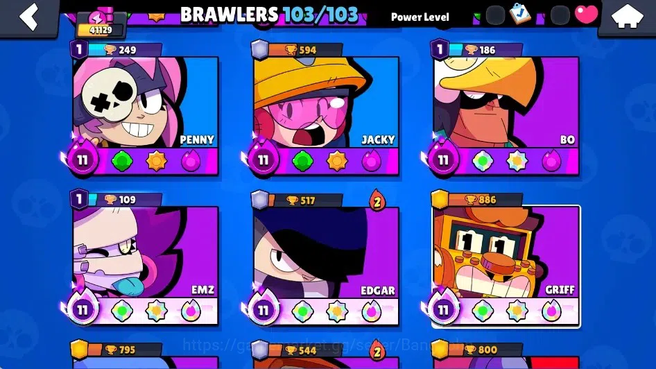 Brawl Stars Accounts Global|41129 Trophy|103 Brawlers-22 MaxLv.|20 Hype image 7