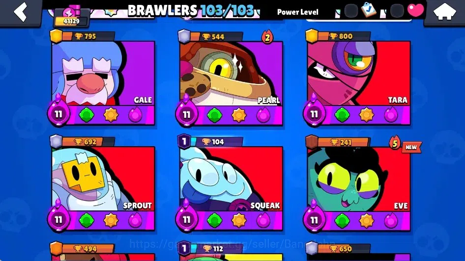 Brawl Stars Accounts Global|41129 Trophy|103 Brawlers-22 MaxLv.|20 Hype image 8