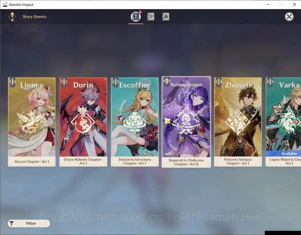 Genshin Impact Accounts Asia|AR 50|7 Limit +2(*5Wep)|Flins,Raiden,Furina,N image 12