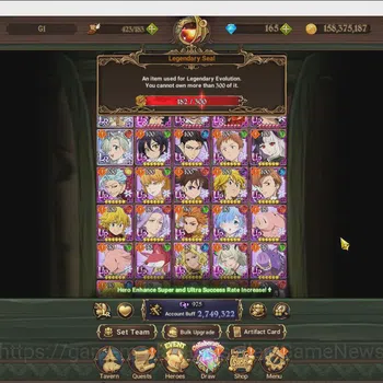 The Seven Deadly Sins: Grand Cross Accounts Midgame Global|3,9M CC|196 LS|4 LR+9 UR+Collab Gachiakuta|Roxy4/4,A