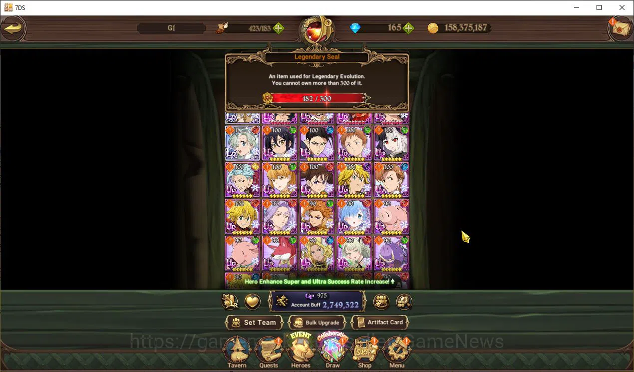 The Seven Deadly Sins: Grand Cross Accounts Midgame Global|3,9M CC|196 LS|4 LR+9 UR+Collab Gachiakuta|Roxy4/4,A 1