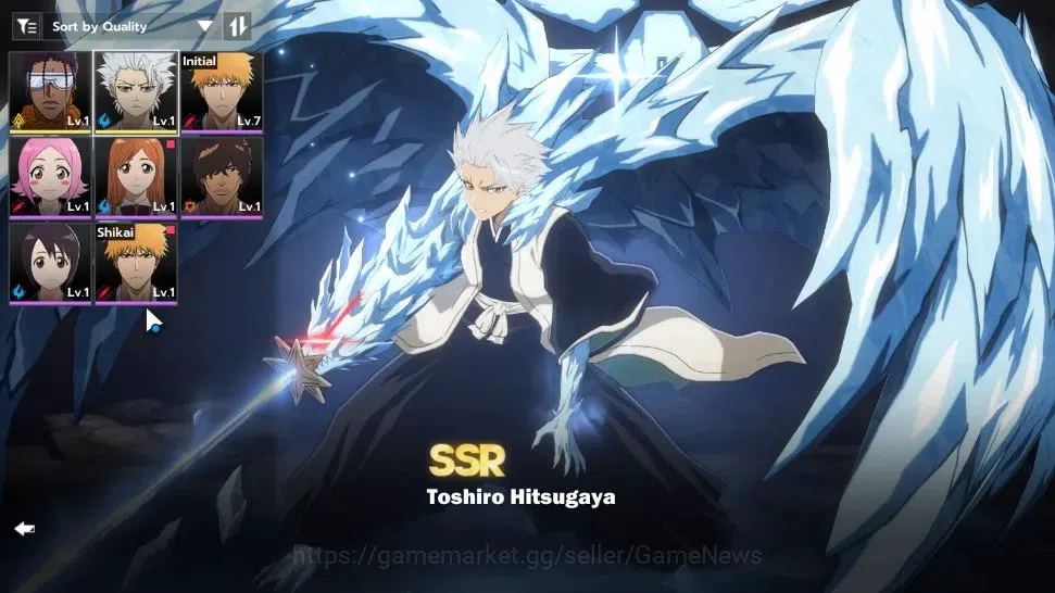 BLEACH: Soul Resonance Accounts Crunchyroll NA |Fresh Starter LV 3|2 SSR Toshiro H image 1