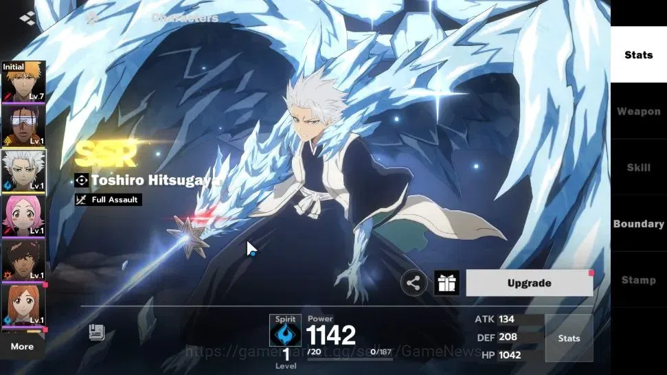 BLEACH: Soul Resonance Accounts Crunchyroll NA |Fresh Starter LV 3|2 SSR Toshiro H image 2