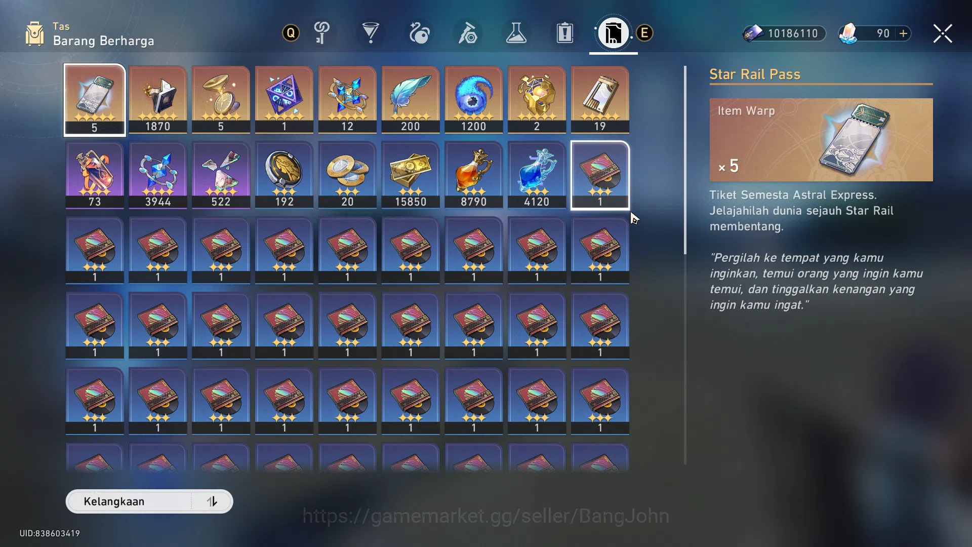 Honkai Star Rail Accounts ASIA | TL 62 | 4 LIMIT | FIREFLY | RUAN MEI | DAN image 12