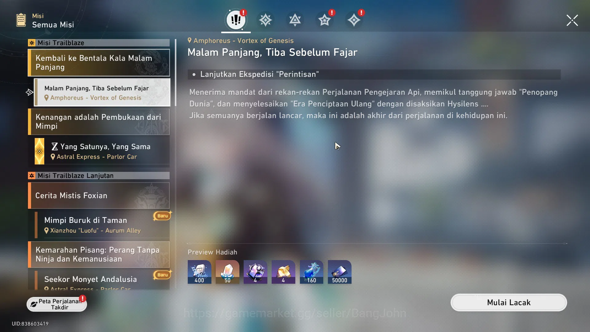 Honkai Star Rail Accounts ASIA | TL 62 | 4 LIMIT | FIREFLY | RUAN MEI | DAN image 13