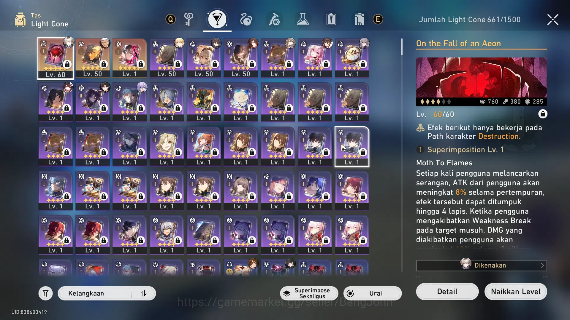 Honkai Star Rail Accounts ASIA | TL 62 | 4 LIMIT | FIREFLY | RUAN MEI | DAN image 7