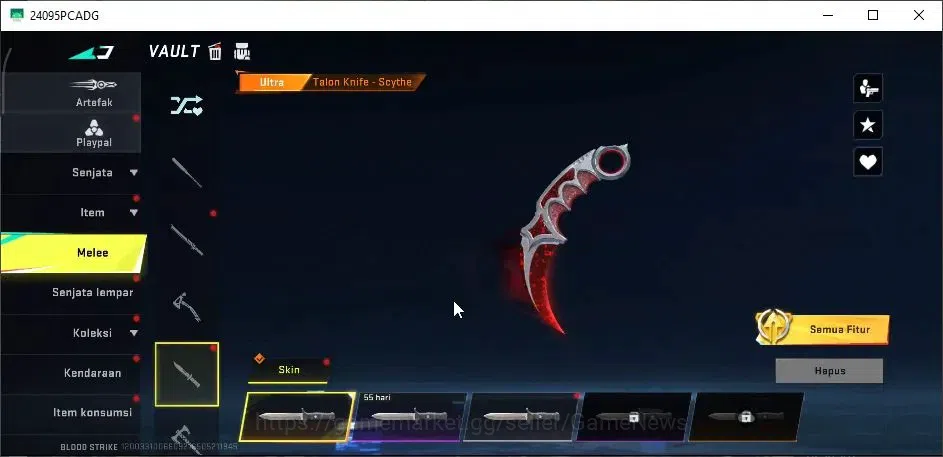 Blood Strike Accounts ASIA|ETERNAL[Kraken,DeAgle]+MELE TalonKnife,Collab image 12