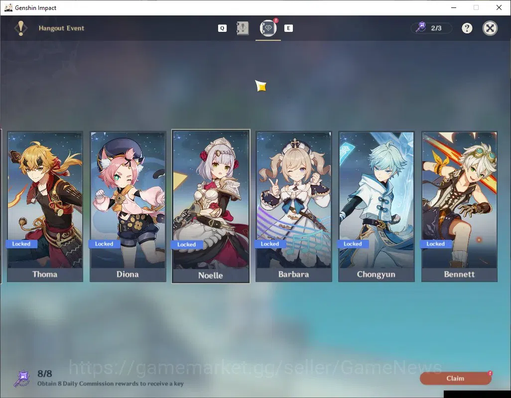 Genshin Impact Accounts Others ASIA|AR 47|Rate On|3 Limited + 3 (*5 19