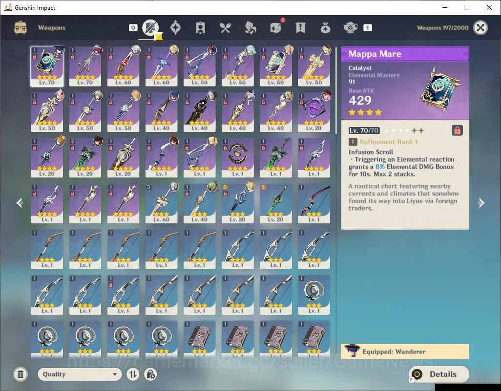 Genshin Impact Accounts Others ASIA|AR 47|Rate On|3 Limited + 3 (*5 3