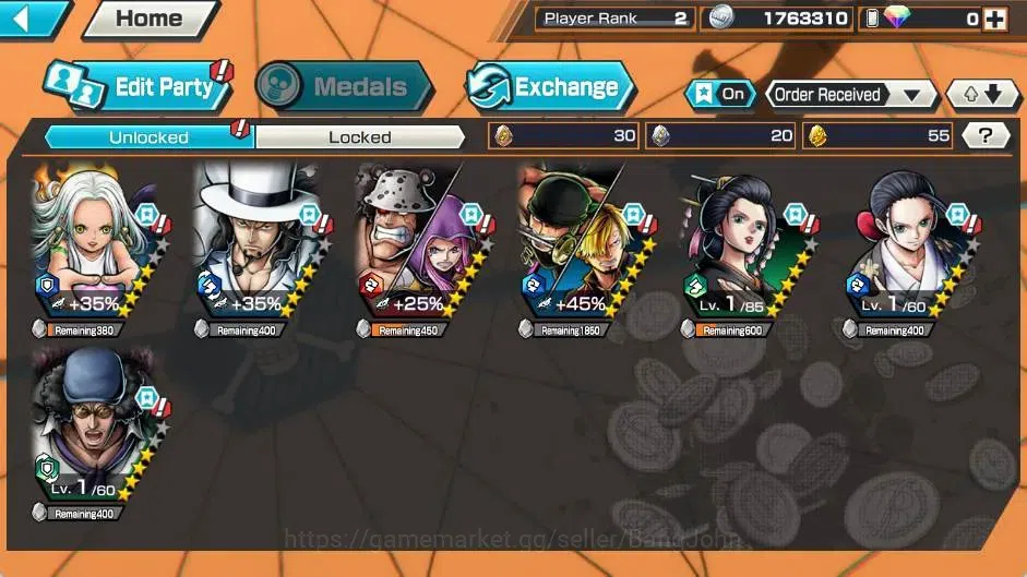 One Piece Bounty Rush Accounts Global | EX 4 | PR 2 | S-Snake,Rob Lucci,Zoro & Sa image 10